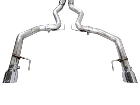 AWE 2024 Ford Mustang GT Fastback S650 RWD Track Edition Cat-Back Exhaust w/ Dual Chrome Silver Tips thumbnail 3