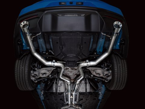 AWE 2024 Ford Mustang GT Fastback S650 RWD Track Edition Cat-Back Exhaust w/ Dual Chrome Silver Tips thumbnail 6