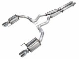 AWE Tuning 2024 Ford Mustang GT Fastback S650 RWD Touring Catback Exhaust w/ Dual Chrome Silver Tips thumbnail 1