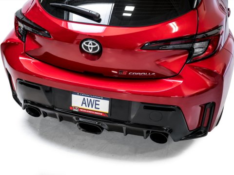 AWE Tuning 2023+ Toyota GR Corolla Track Edition Exhaust - Diamond Black Tips thumbnail 3