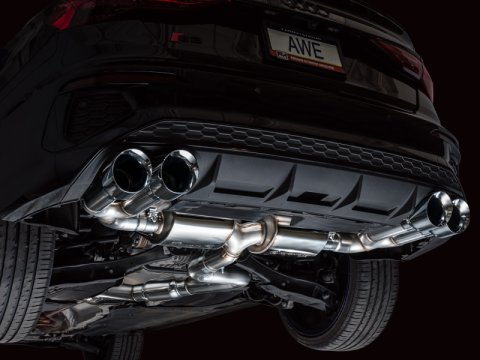 AWE Tuning 22-24 Audi 8Y S3 Touring Edition Exhaust - Chrome Silver Tips thumbnail 4