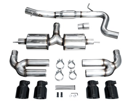 AWE Tuning 22-24 Audi 8Y S3 Touring Edition Exhaust - Diamond Black Tips thumbnail 9