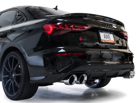 AWE Tuning 22-24 Audi 8Y S3 Track Edition Exhaust - Chrome Silver Tips thumbnail 5