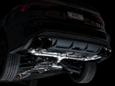 AWE Tuning 22-24 Audi 8Y S3 Track Edition Exhaust - Diamond Black Tips thumbnail 4