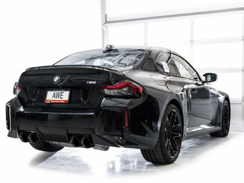 AWE Tuning 23-24 BMW G87 M2 SwitchPath Edition Exhaust - Diamond Black Tips thumbnail 2