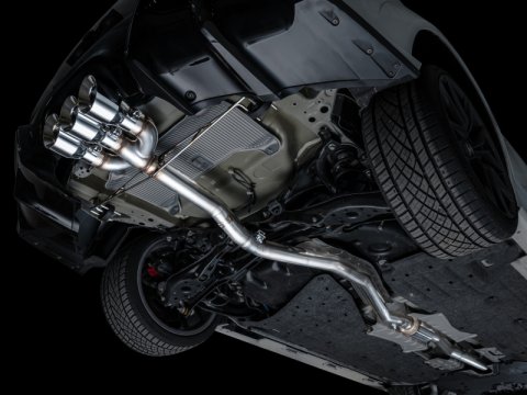 AWE Tuning 2024 Acura Integra Type S DE5 FWD Track Edition Exhaust w/ Triple Chrome Silver Tips thumbnail 3