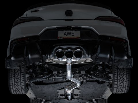 AWE Tuning 2024 Acura Integra Type S DE5 FWD Track Edition Exhaust w/ Triple Chrome Silver Tips thumbnail 5
