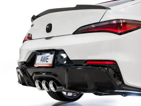 AWE Tuning 2024 Acura Integra Type S DE5 FWD Touring Edition Exhaust w/ Triple Chrome Silver Tips thumbnail 5