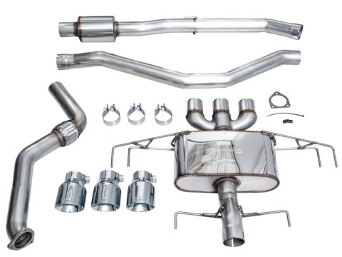 AWE Tuning 2024 Acura Integra Type S DE5 FWD Touring Edition Exhaust w/ Triple Chrome Silver Tips thumbnail 7