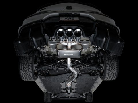 AWE Tuning 2024 Acura Integra Type S DE5 FWD Touring Edition Exhaust w/ Triple Chrome Silver Tips thumbnail 9
