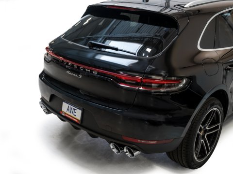 AWE Tuning 19-21 Porsche Macan 3.0T/2.9TT Touring Edition Cat-Back Exhaust w/ Chrome Silver Tips thumbnail 8