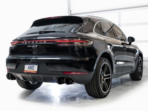 AWE Tuning 19-21 Porsche Macan 3.0T/2.9TT Touring Edition Cat-Back Exhaust w/ Diamond Black Tips thumbnail 2