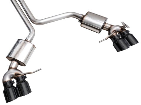 AWE Tuning 19-21 Porsche Macan 3.0T/2.9TT Touring Edition Cat-Back Exhaust w/ Diamond Black Tips thumbnail 6