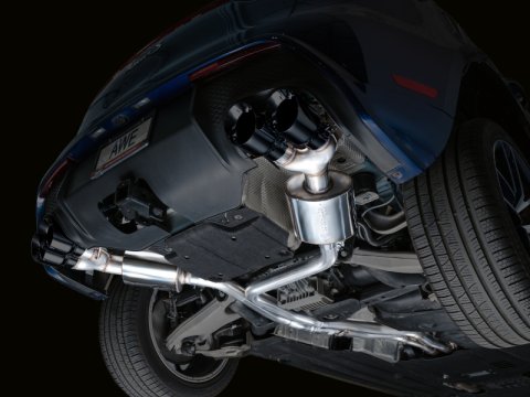 AWE Tuning 19-21 Porsche Macan 3.0T/2.9TT Touring Edition Cat-Back Exhaust w/ Diamond Black Tips thumbnail 9