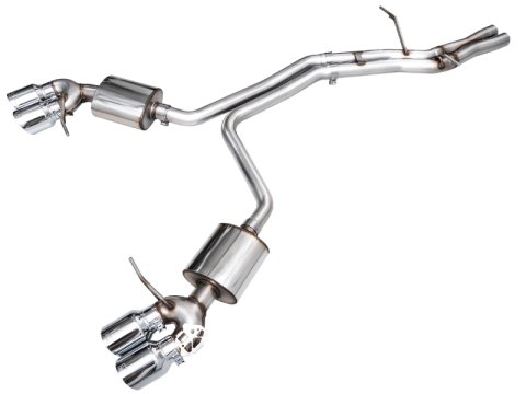 AWE Tuning 2022+ Porsche Macan 2.9TT Touring Edition Cat-Back Exhaust w/ Chrome Silver Tips thumbnail 1