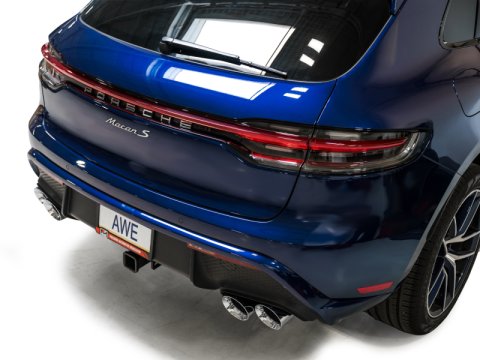AWE Tuning 2022+ Porsche Macan 2.9TT Touring Edition Cat-Back Exhaust w/ Chrome Silver Tips thumbnail 9