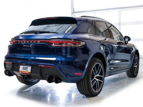 AWE Tuning 2022+ Porsche Macan 2.9TT Touring Edition Cat-Back Exhaust w/ Diamond Black Tips thumbnail 3