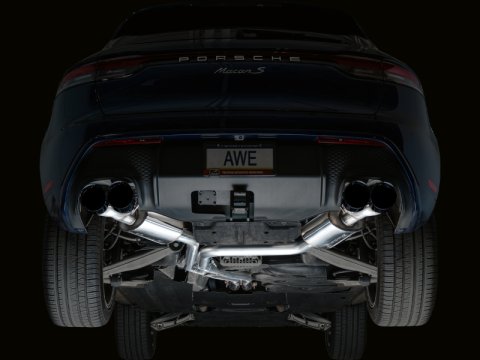 AWE Tuning 2022+ Porsche Macan 2.9TT Touring Edition Cat-Back Exhaust w/ Diamond Black Tips thumbnail 8