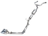 AWE Tuning 0FG Exhaust for 3rd Gen Toyota Tundra - Dual Chrome Silver Tips thumbnail 1