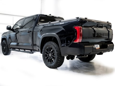 AWE Tuning 0FG Exhaust for 3rd Gen Toyota Tundra - Dual Diamond Black Tips thumbnail 3