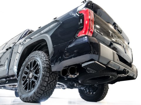 AWE Tuning 0FG Exhaust for 3rd Gen Toyota Tundra - Dual Diamond Black Tips thumbnail 5
