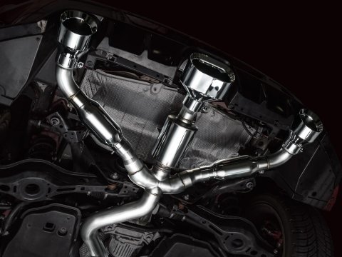 AWE Tuning 23-24 Toyota GR Corolla Track Edition Cat-Back Exhaust - Chrome Silver Tips thumbnail 1
