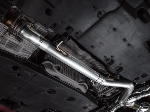 AWE Tuning 23-24 Toyota GR Corolla Track Edition Cat-Back Exhaust - Chrome Silver Tips thumbnail 3
