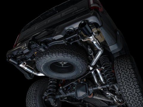 AWE Tuning Gen 3 Ford Raptor SwitchPath Exhaust - Diamond Black Tips thumbnail 2