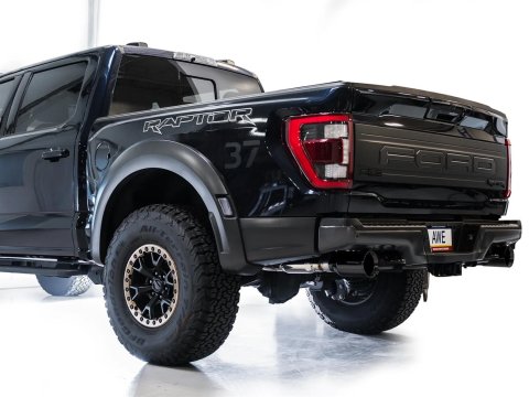 AWE Tuning Gen 3 Ford Raptor SwitchPath Exhaust - Diamond Black Tips thumbnail 4
