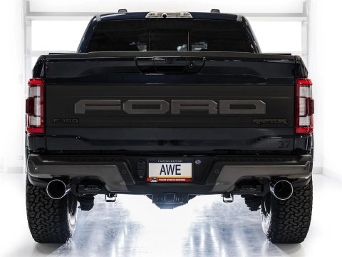 AWE Tuning Gen 3 Raptor SwitchPath Exhaust - Chrome Silver Tips thumbnail 6