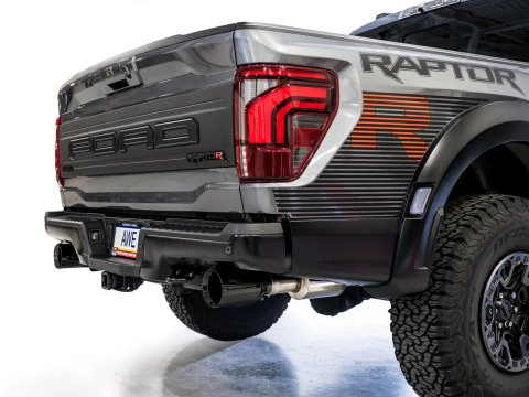 AWE Tuning Gen 3 Raptor R SwitchPath Exhaust - Diamond Black Tips thumbnail 1