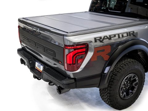AWE Tuning Gen 3 Raptor R SwitchPath Exhaust - Diamond Black Tips thumbnail 2