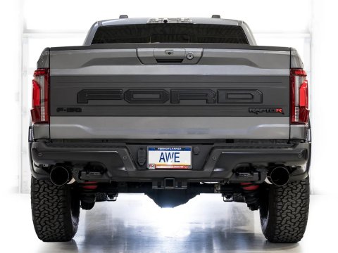 AWE Tuning Gen 3 Raptor R SwitchPath Exhaust - Diamond Black Tips thumbnail 4