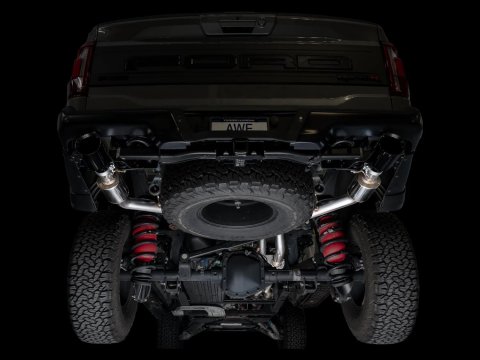 AWE Tuning Gen 3 Raptor R SwitchPath Exhaust - Diamond Black Tips thumbnail 9
