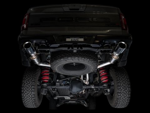 AWE Tuning Gen 3 Raptor R SwitchPath Exhaust - Chrome Silver Tips thumbnail 8