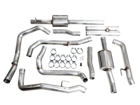 AWE Tuning 4th Gen GM 1500 6.2L Cat-Back Split Rear Exit (w/ Bumper Cutouts) - OE Tips thumbnail 9