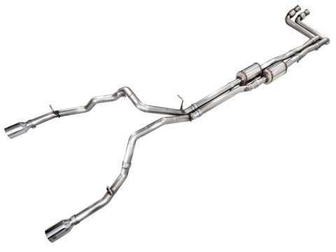 AWE Tuning 25+ RAM 1500 3.0TT 0FG Cat-Back Touring Exhaust - Chrome Silver Tips thumbnail 1