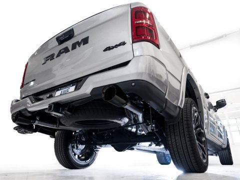 AWE Tuning 25+ RAM 1500 3.0TT 0FG Cat-Back Touring Exhaust - Diamond Black Tips thumbnail 3