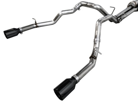 AWE Tuning 25+ RAM 1500 3.0TT 0FG Cat-Back Touring Exhaust - Diamond Black Tips thumbnail 7
