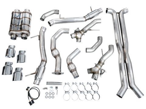 AWE Tuning 2021+ Cadillac CT4-V Blackwing SwitchPath Exhaust - Chrome Silver Tips thumbnail 5