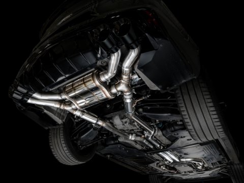 AWE Tuning 2021+ Cadillac CT4-V Blackwing SwitchPath Exhaust - Diamond Black Tips thumbnail 3