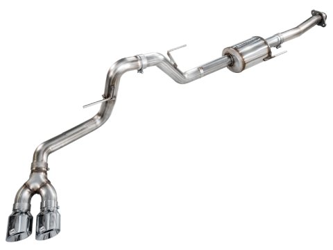 AWE Tuning 21-25 Ford F150 (14th Gen Reg Cab) Cat-Back Exhaust - 4.5in Dual Side Exit Chrome Tips