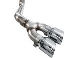 AWE Tuning 21-25 Ford F150 (14th Gen Reg Cab) Cat-Back Exhaust - 4.5in Dual Side Exit Chrome Tips thumbnail 4