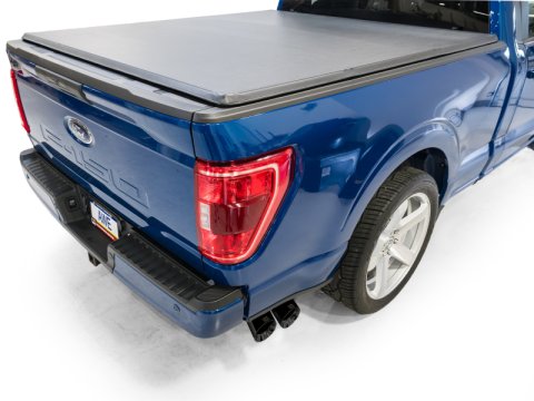 AWE 21-25 Ford F150 (14th Gen Reg Cab) Cat-Back Exhaust - 4.5in Dual Side Exit Diamond Black Tips thumbnail 4