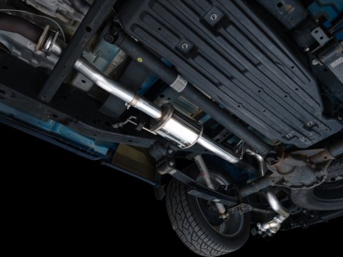 AWE 21-25 Ford F150 (14th Gen Reg Cab) Cat-Back Exhaust - 4.5in Dual Side Exit Diamond Black Tips thumbnail 8