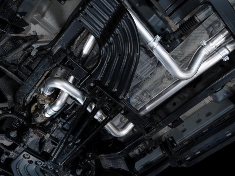 AWE Tuning 2025+ RAM 1500 RHO 3.0 I6 TT 0FG Dual Rear Exit Cat-Back Exhaust - Diamond Black Tips thumbnail 1