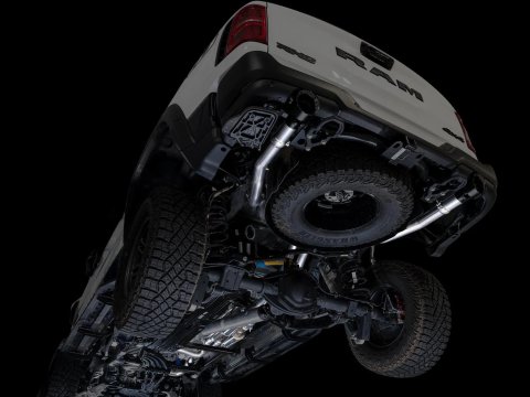 AWE Tuning 2025+ RAM 1500 RHO 3.0 I6 TT 0FG Dual Rear Exit Cat-Back Exhaust - Diamond Black Tips thumbnail 5
