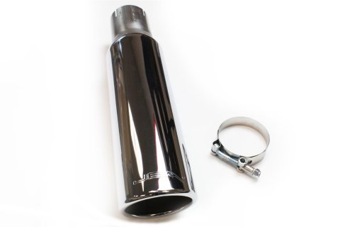 JBA 2.5in x 3.5in x 15in Polished Chrome Tip - Clamp On thumbnail 1