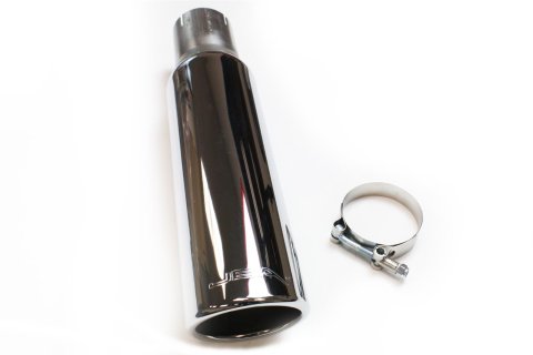 JBA 2.5in x 3.5in x 15in Polished Chrome Tip - Clamp On thumbnail 2