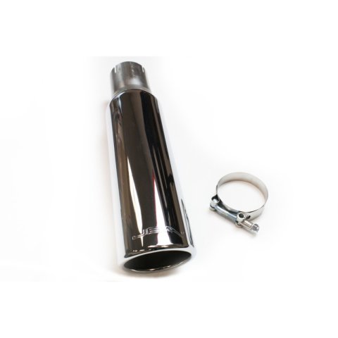 JBA 2.5in x 3.5in x 15in Polished Chrome Tip - Clamp On thumbnail 4